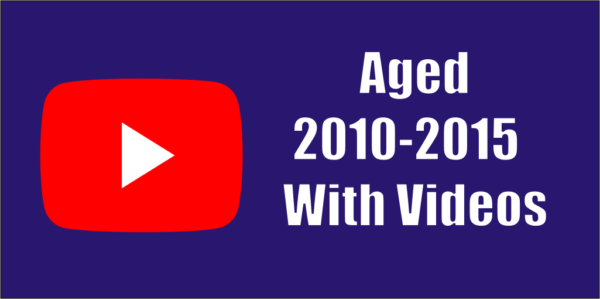 Aged YouTube Accounts 2010 - 2015 with Videos