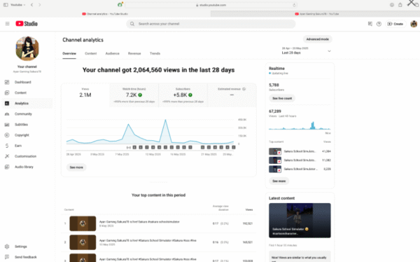 Ayan Gaming - Monetized  -  5780 : subscribers - Image 2