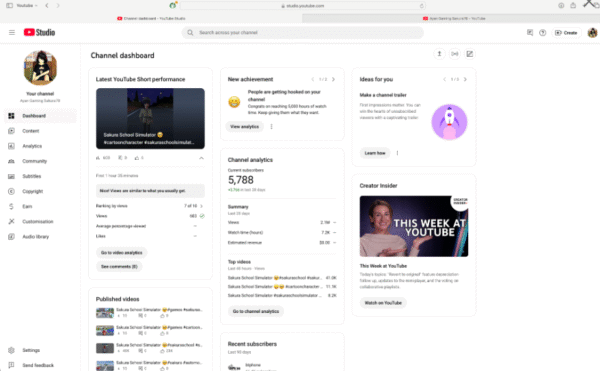 Ayan Gaming - Monetized  -  5780 : subscribers - Image 4