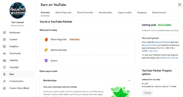 Galactic Warriors - Monetized  -  3960 : subscribers - Image 3